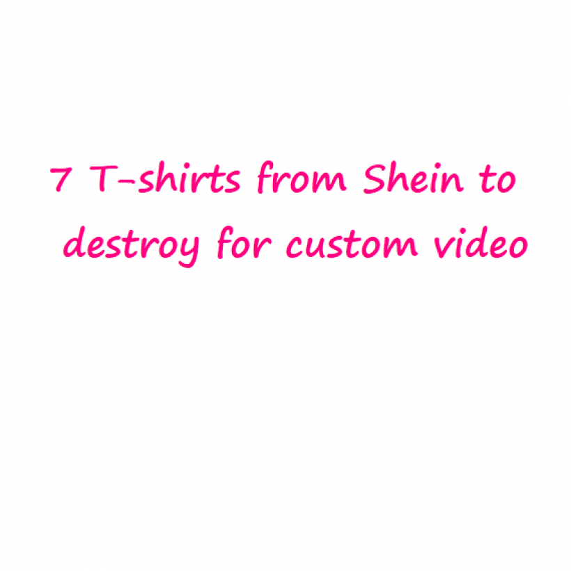 7 t shirts for custom video