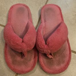 Worn slippers