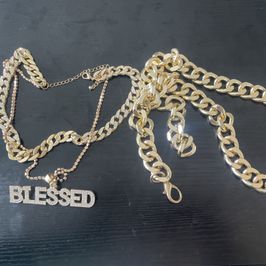 Gold Necklace and Belt