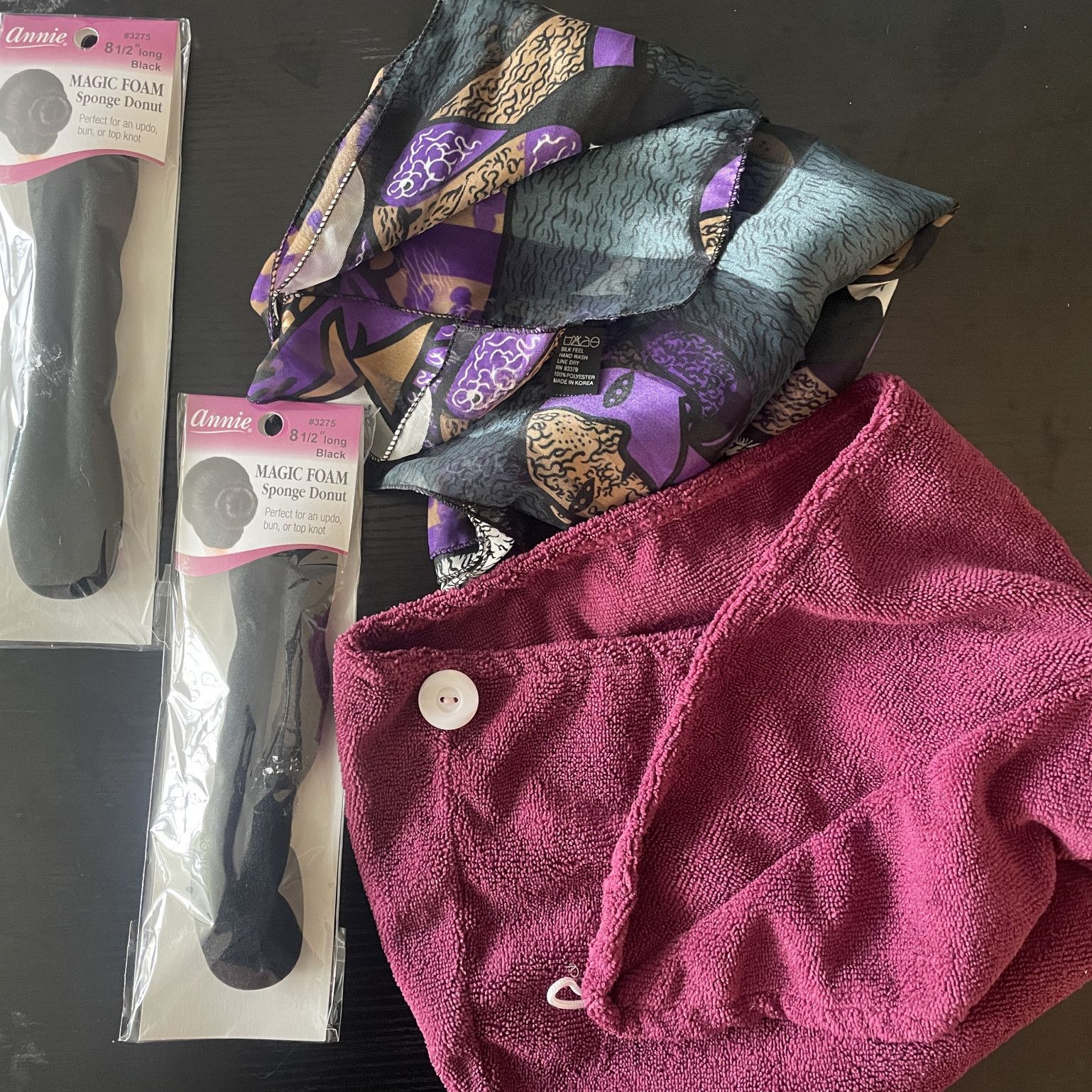 Hair Scarf Towel and Bun Shapers