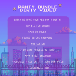 Panty Bundle Dirty Video