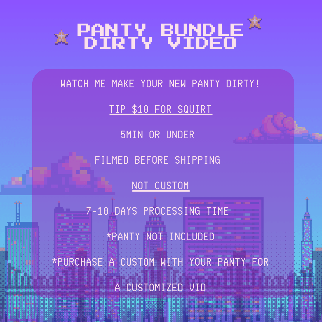 Panty Bundle Dirty Video