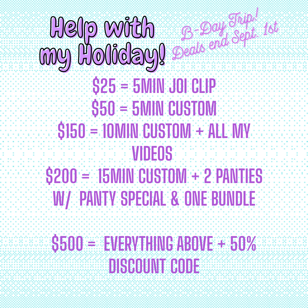 Help with my Holiday