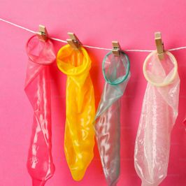 6 pack used condom