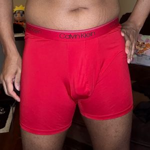 Red Calvin Klein Boxer Brief