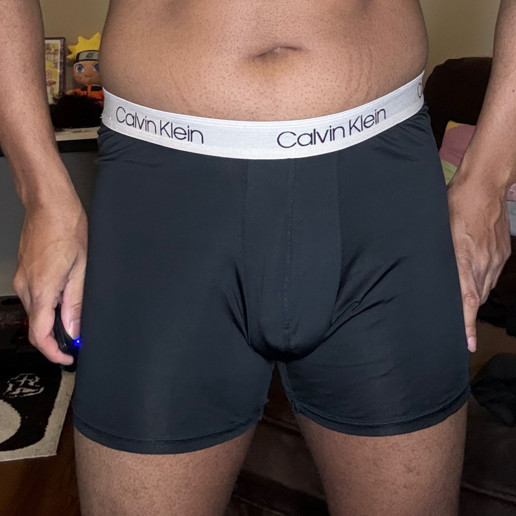 Tan Waistband Black Calvin Klein Boxer Brief