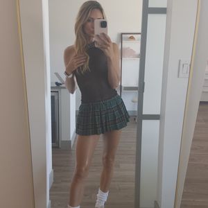 Green Schoolgirl Outfit