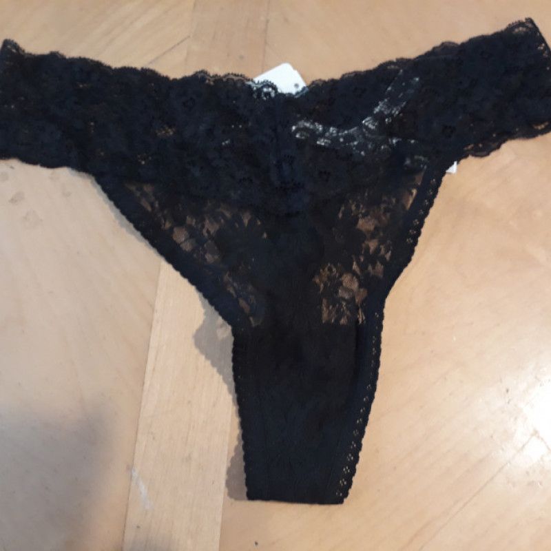 Black Lace Thong