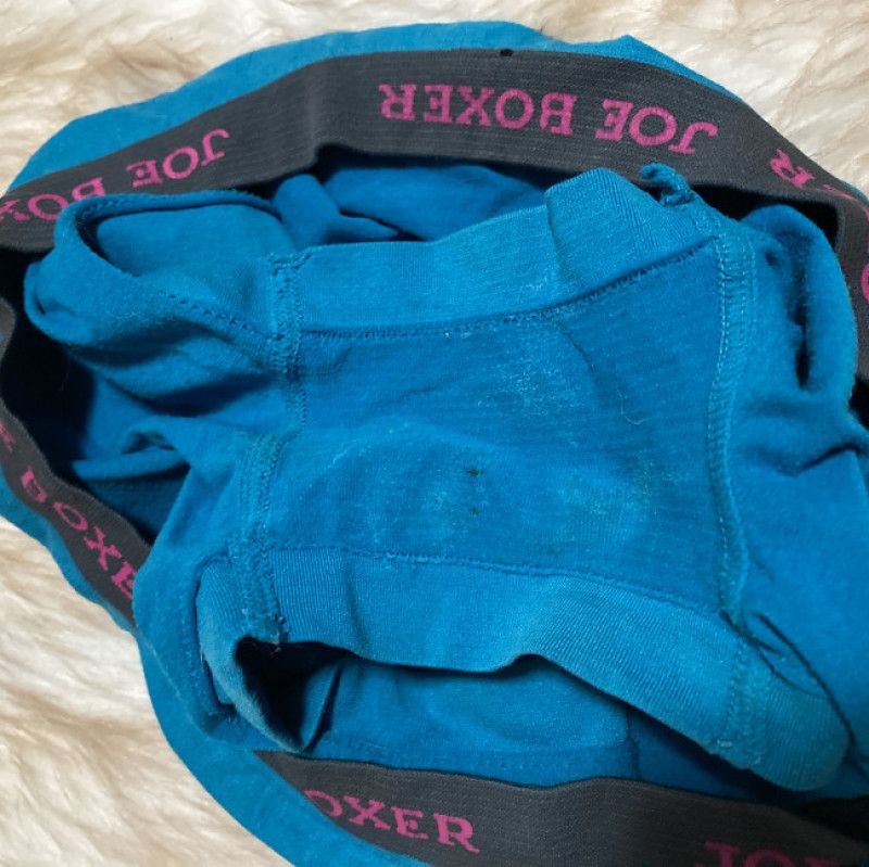 Blue exercise shorts