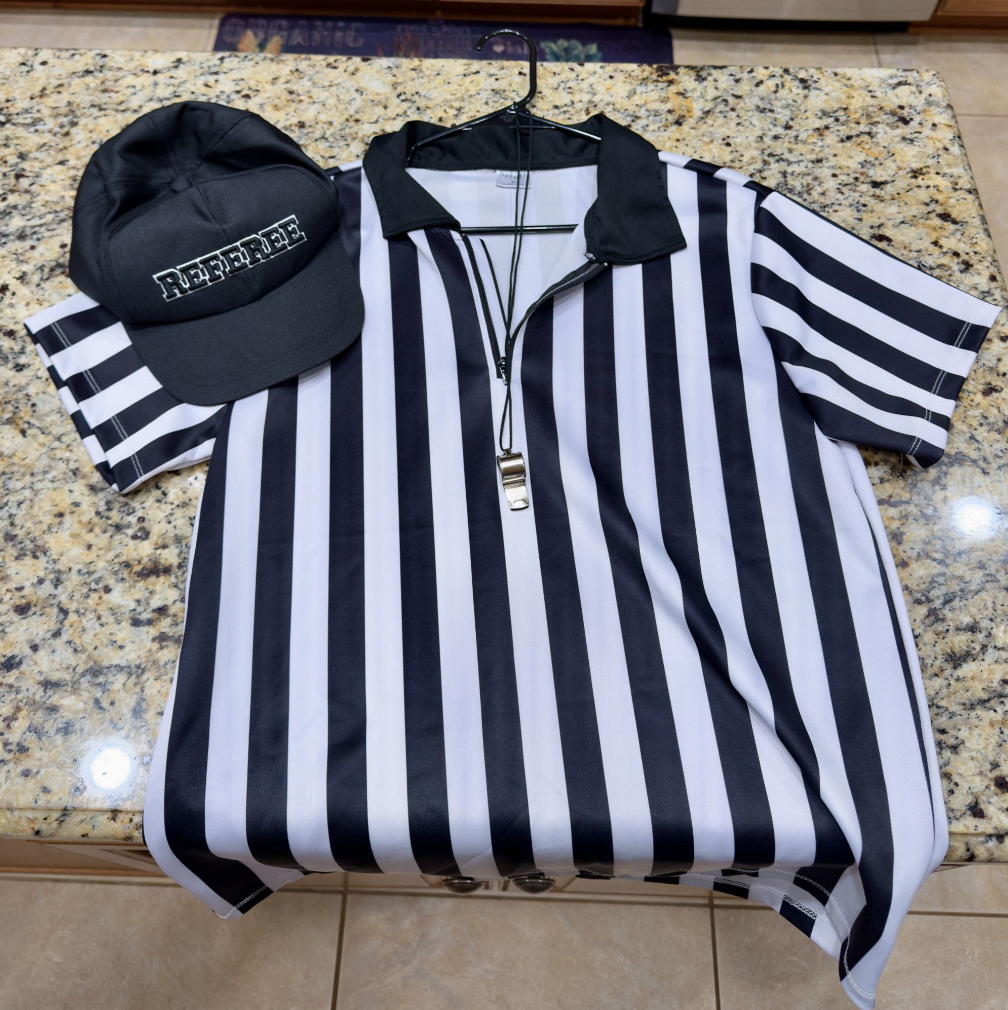 Referee Top  Hat and Whistle