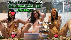 Violet Salad Bitch and Condiment Cunt All Footage!