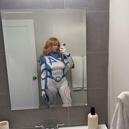 Invisible Woman Cosplay Suit in Squirt