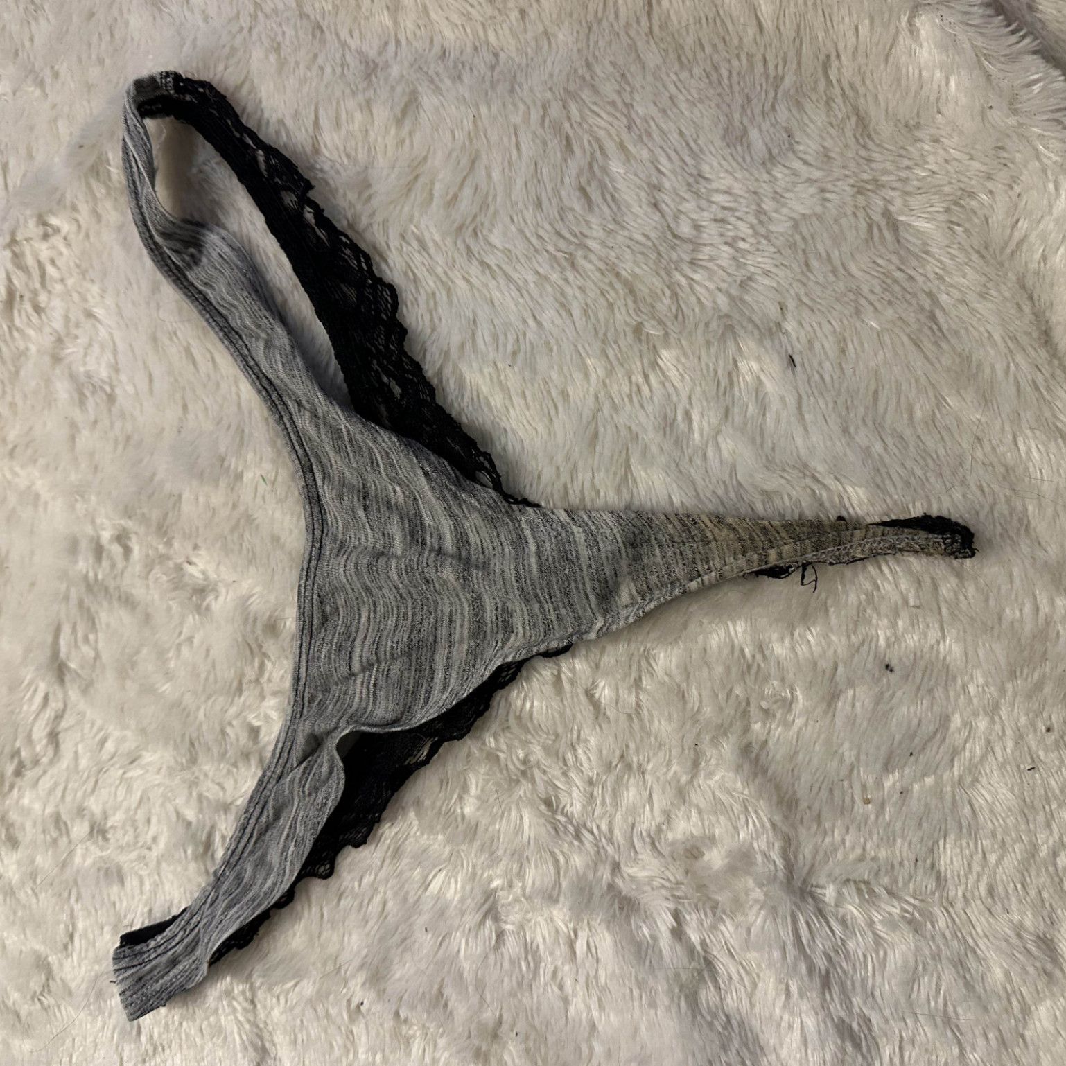 Old smelly worn thong