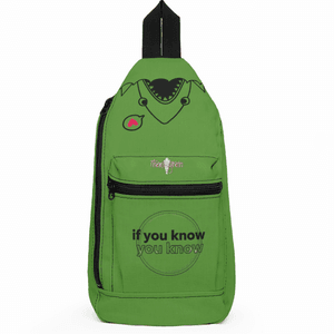 Green Cute Monster Sling Bag  If You Know