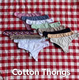 Cotton Thong Panties