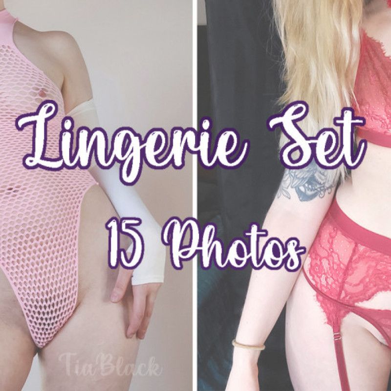 Pink and Red Lingerie Set Photos