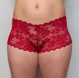 Red Lace Boyshorts