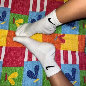 Nike white socks!!