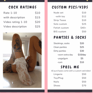 Store menu!