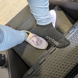 Socks worn to the gym