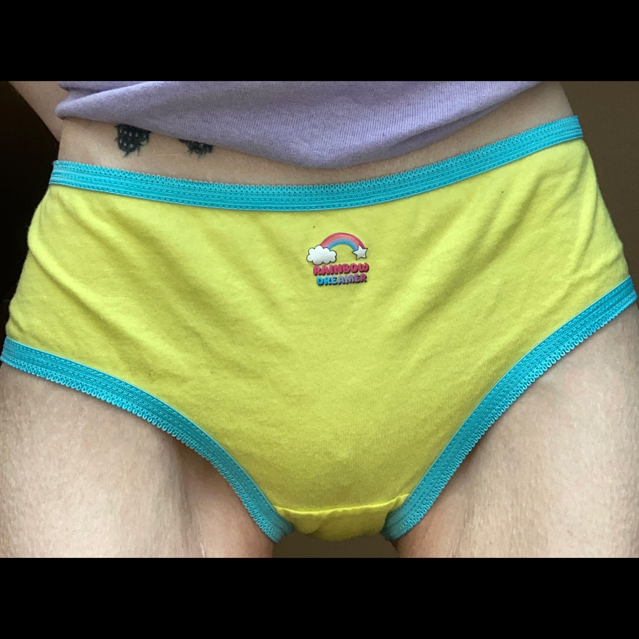 Girl Sized Yellow Cotton Brief
