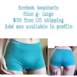 Teal Reebok Boyshort Panties