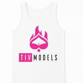 Tiv models white tank top