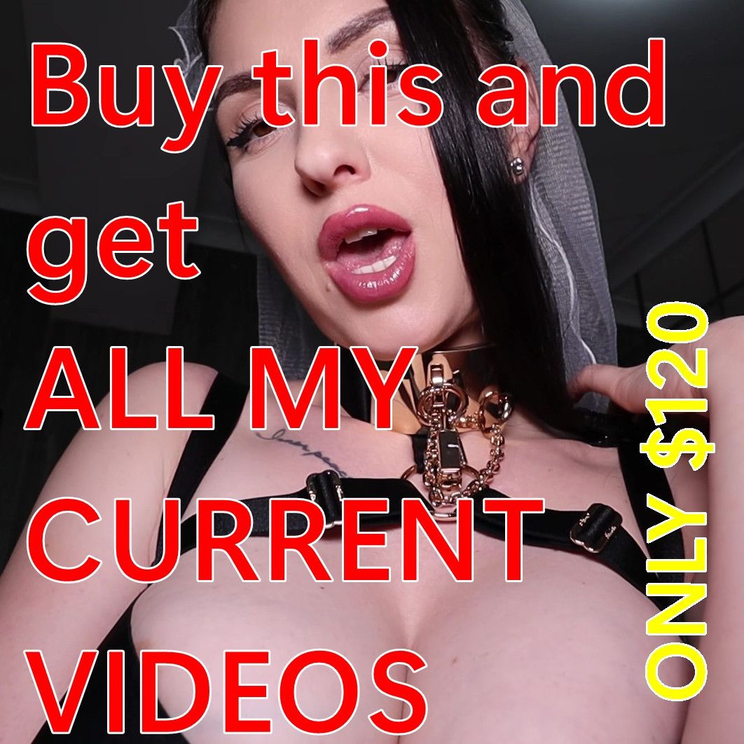 Buy this and get ALL MY CURRENT VIDS