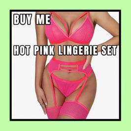 Buy Me Hot Pink Lingerie Set