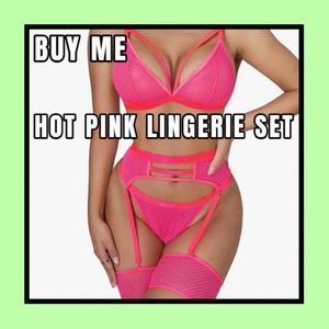 Buy Me Hot Pink Lingerie Set