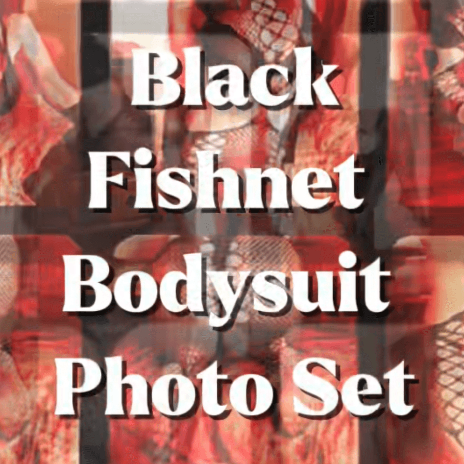 Black Fishnets Bodysuit Photo Set