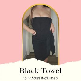 Black Towel Drop Photo Set