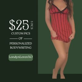 Custom Body Writing Photos