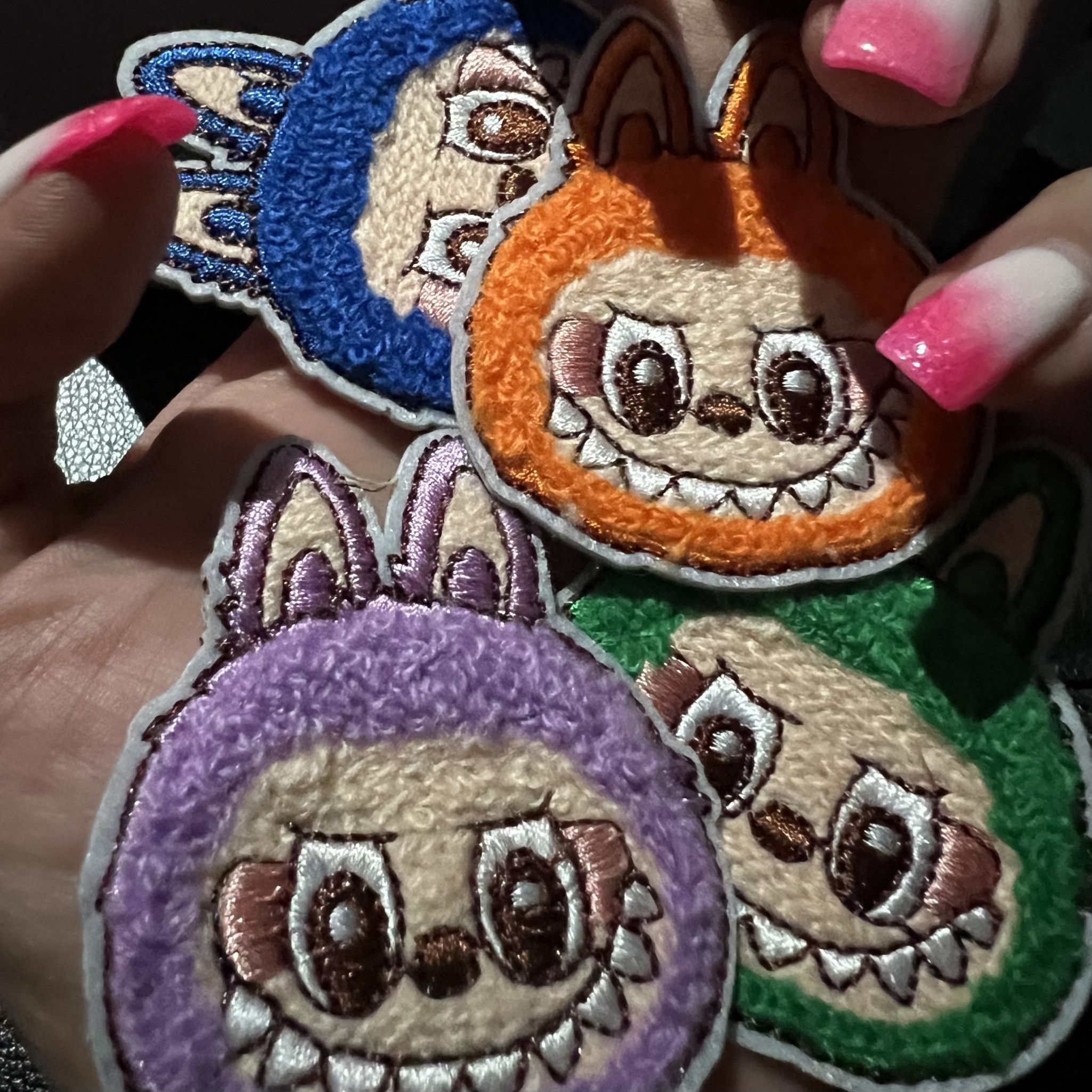 Patches labubu style Set of 4