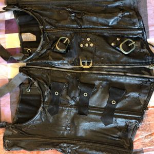 My leather mistress corset