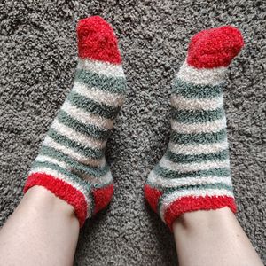 Worn Striped Socks