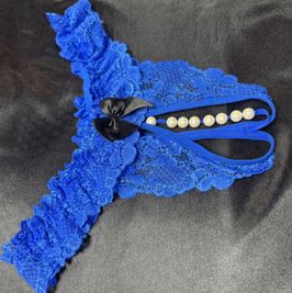 Blue Lace crotchless never washed