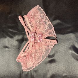 pretty pink lace panties never washed