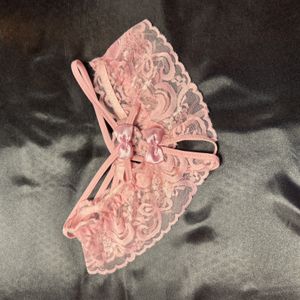 pretty pink lace panties never washed