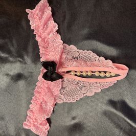 Pink Lace crotchless Never washed