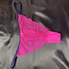 Pink lace thong never washed