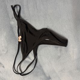 black sheer thong never washed