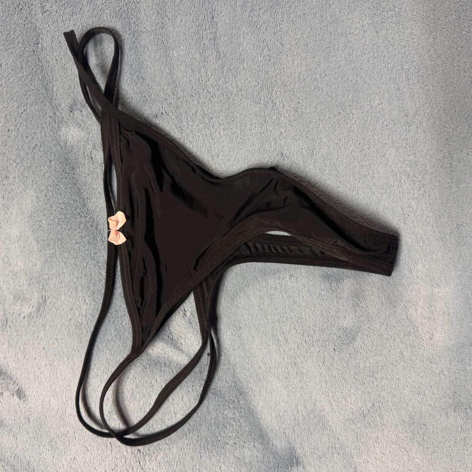 black sheer thong never washed