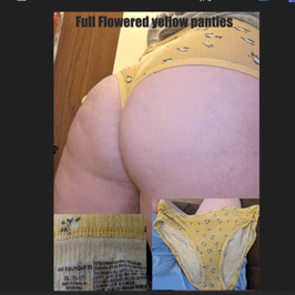 Full Flowered yellow panties