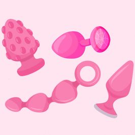 Mystery worn anal toy