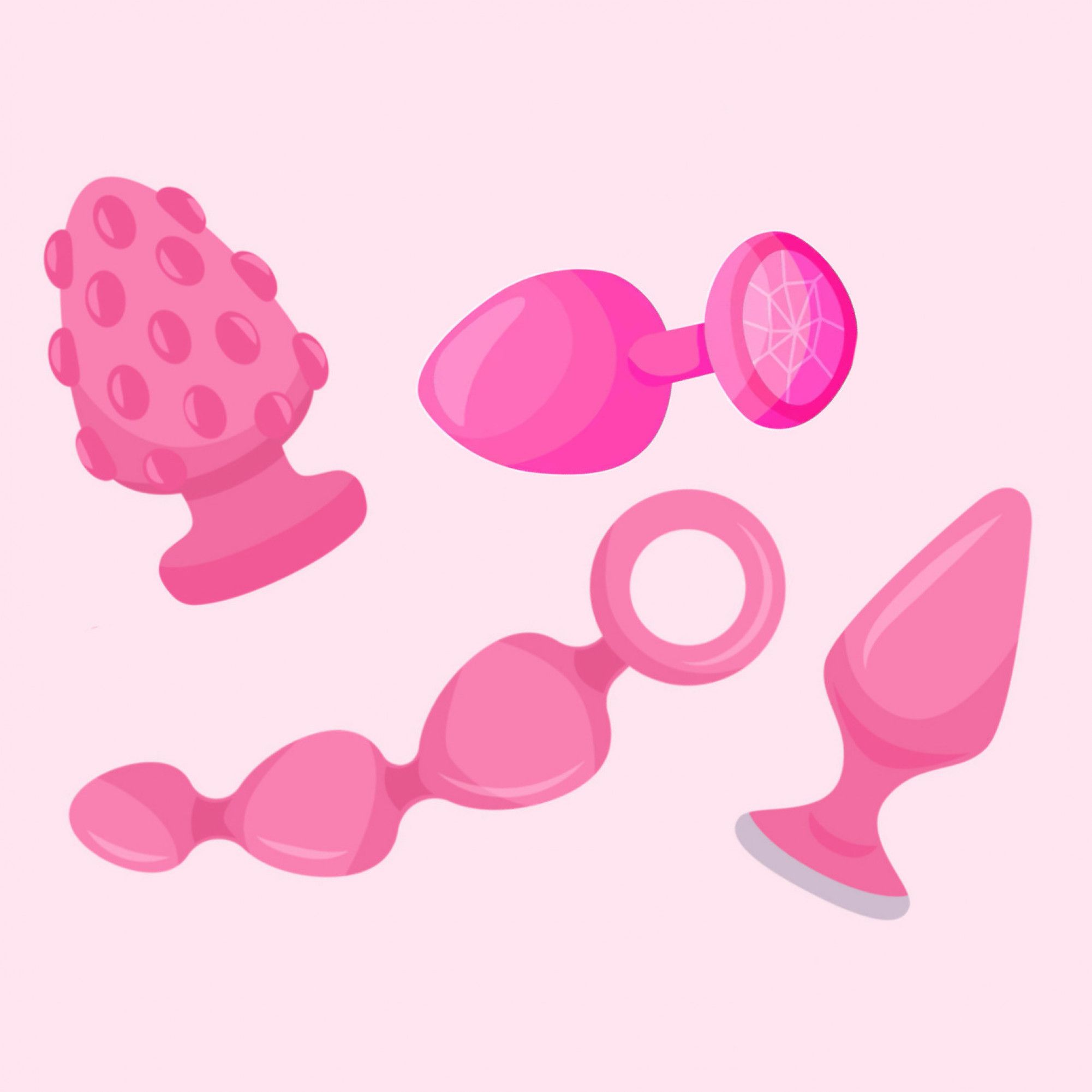 Mystery worn anal toy