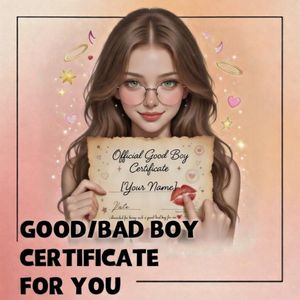 GOODBAD BOY CERTIFICATE FOR YOU