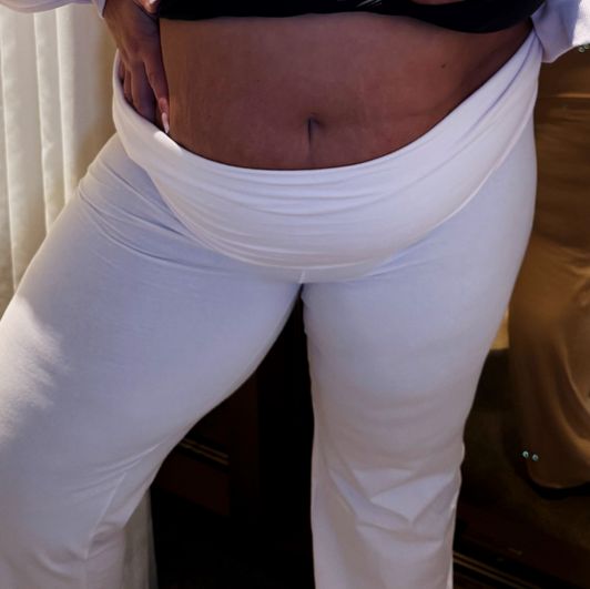 Worn Yoga pants from Persuasive titty Fuck