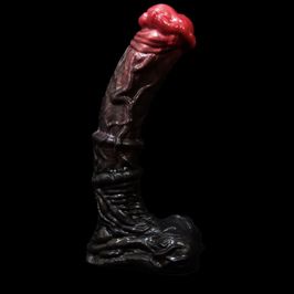 9 Inch Vibrating Demon Dildo