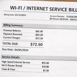 Pay my internet bill